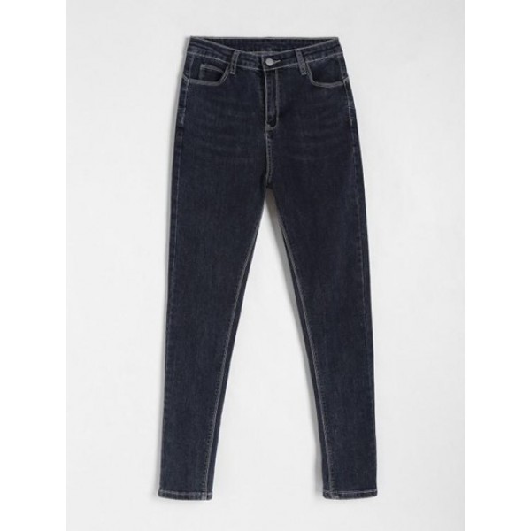 Pocket High Rise Skinny Dark Wash Jeans