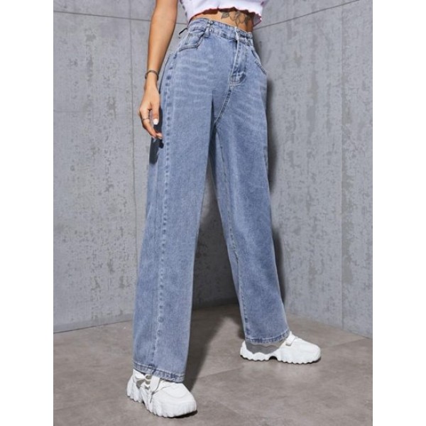 High Waisted Straight Baggy Slouchy Jeans