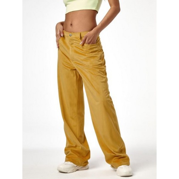 Corduroy High Waisted Wide Leg Pants